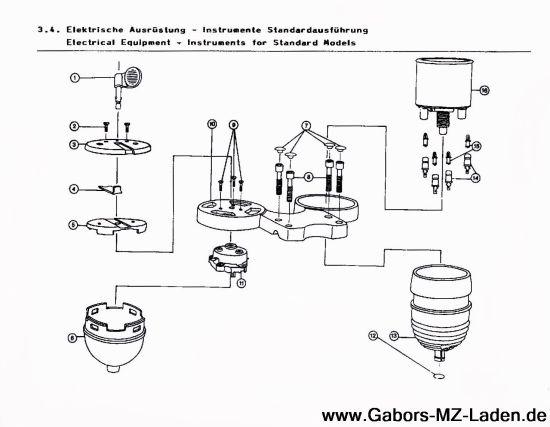 3.4. Instrumente Standardausführung