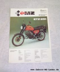 Brochure MZ ETZ 251