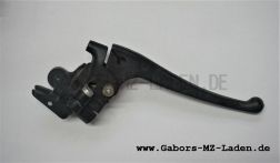 Clamping piece complete - black - with plastic-clutch lever