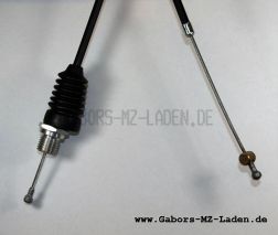 Cable Bowden, cable de embrague - negro - con tornillo de ajuste