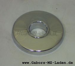 Cover plate, cover cap, wheel bearing cover and distance bush for rear wheel - AWO chromed