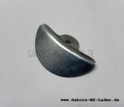 Retaining plate for seat rubber