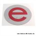 Sticker / adhesive foil for electronic ignition chromed/red