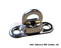 Turn lock for DIN - brass nickel-plated