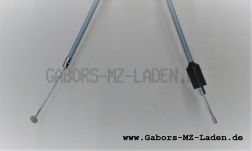 Cable Bowden, cable de arranque - gris - BVF - versión antigua / sin tonrillo de ajuste / para palanca de arranque viejo Schwalbe KR51/1, SR4-2, SR4-3, SR4-4  - Made in Germany