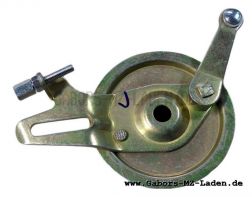 Brake anchor plate with brake shoes
