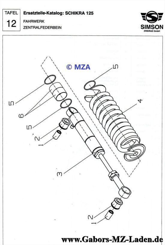 12. Zentralfederbein