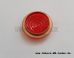 Sight control glass red - PVC in copper frame - for Ø16mm drilling