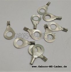 10x crimp-type blade connector for solder mounts on copper lines A5x1,4