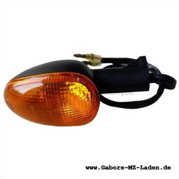 Indicator/trafficator front right and rear left, orange