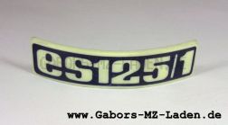 Identification plate mudguard ES 125/1 plastic
