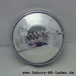 Filler cap with Logo Simson, - Polished Aluminium