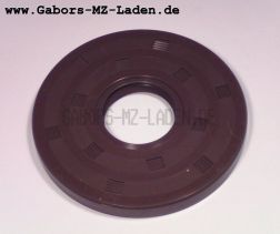 Szimering, tengelytömítő gyűrű NJK 25x72x7 - FPM - Viton barna - porvédő ajakkal