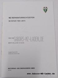 Repair guidelines 125 RT/SM/SX german