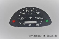 Speedometer dial, segment-speedometer