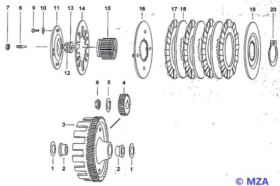 26. Primary drive and clutch
