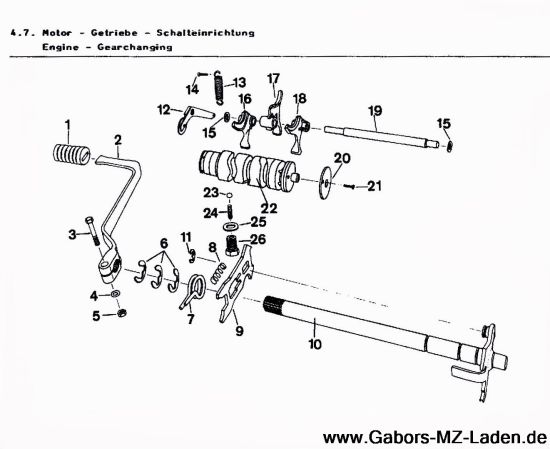 4.07. Getriebe- Schalteinrichtung