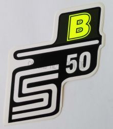 Schriftzug S50B Gelb-Neon (Aufkleber)