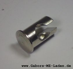 Nippelaufnahme f. Bowdenzüge Simson -  Brems- und Kupplungshebel aus Aluminium (z.B. SR2 usw)