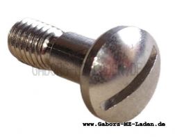 Fastening screw, slotted, for dashboard
