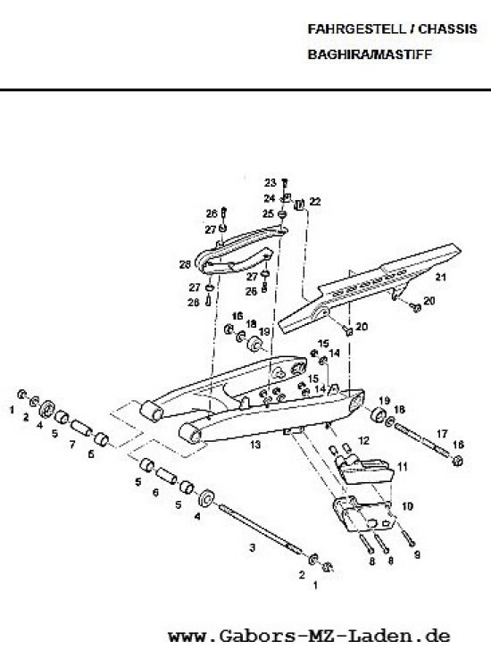 F07. Hinterradschwinge