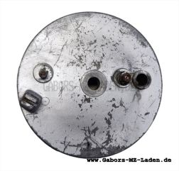 Brake backing plate rear, natural - with hole for brake contact - bird series