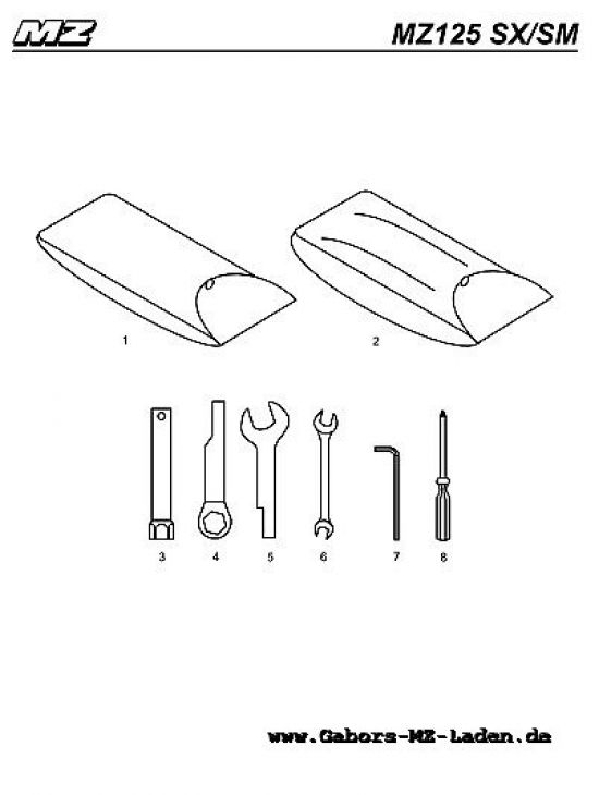 F28. Vehicle tool kit, tool bag with tools