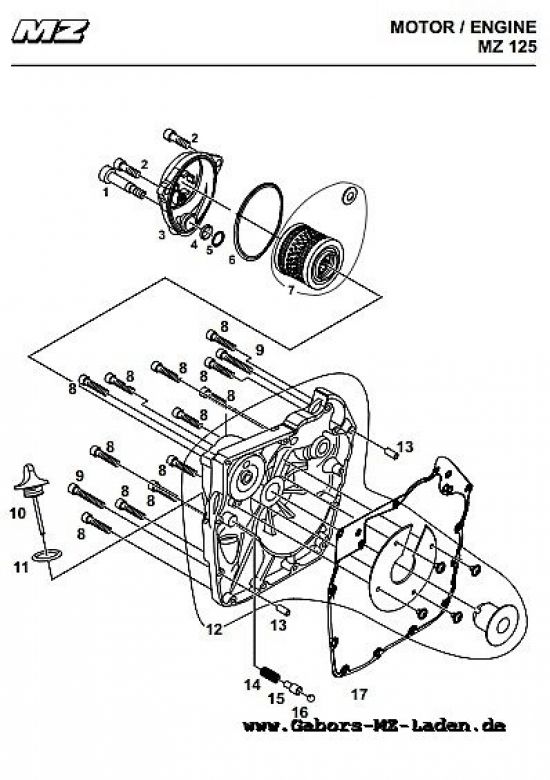 M02 Kurbelgehäusedeckel Sandguss