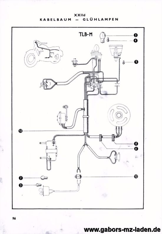 22d. Arnés de cables, lámparas de bombilla