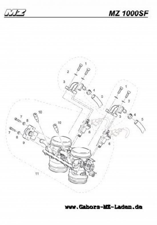 M05. Drossel, Klappenstutzen