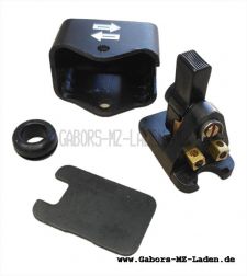 Flasher switch, black - with cutout