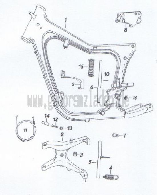 01. Rahmen, Kippständer