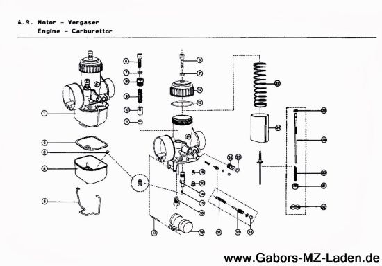 4.09. Vergaser BVF 30N3-1