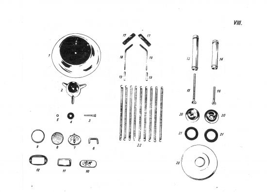 8. Sitz, Windschutz, Lampe