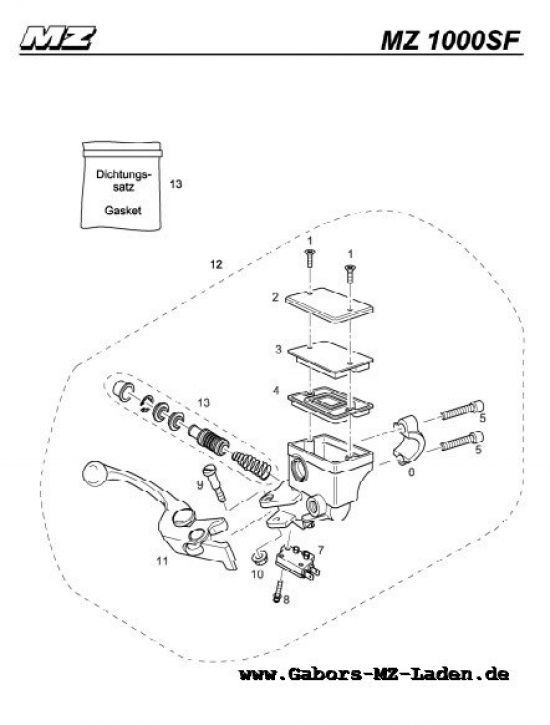F08. Hauptbremszylinder