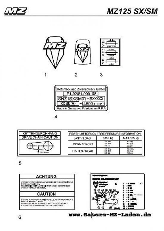 F30/1. Embleme und Klebeschilder