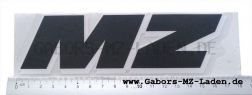 Lámina adhesiva del adorno  "MZ" color de negro/blanco 170 mm