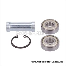 SET roller bearing with reinforced sleeve and circlip