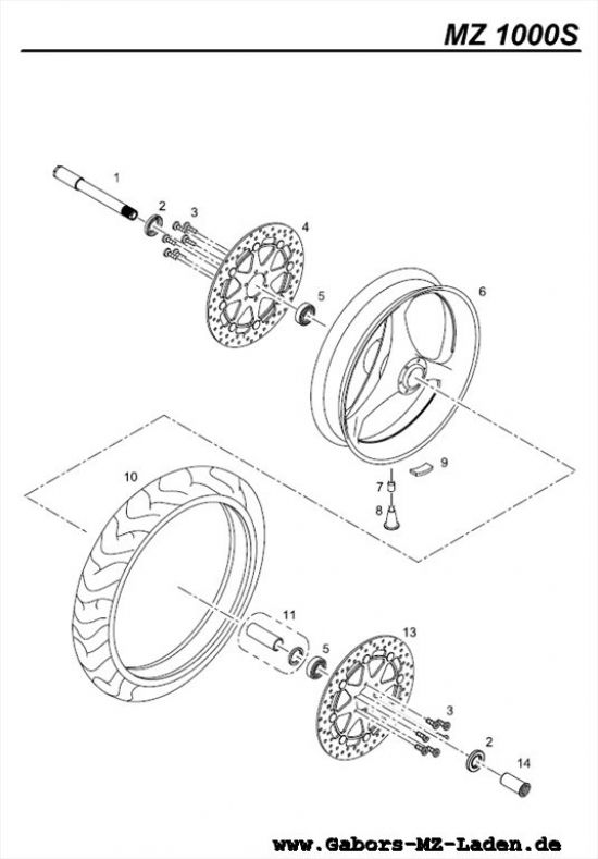 F11. Rueda delantera