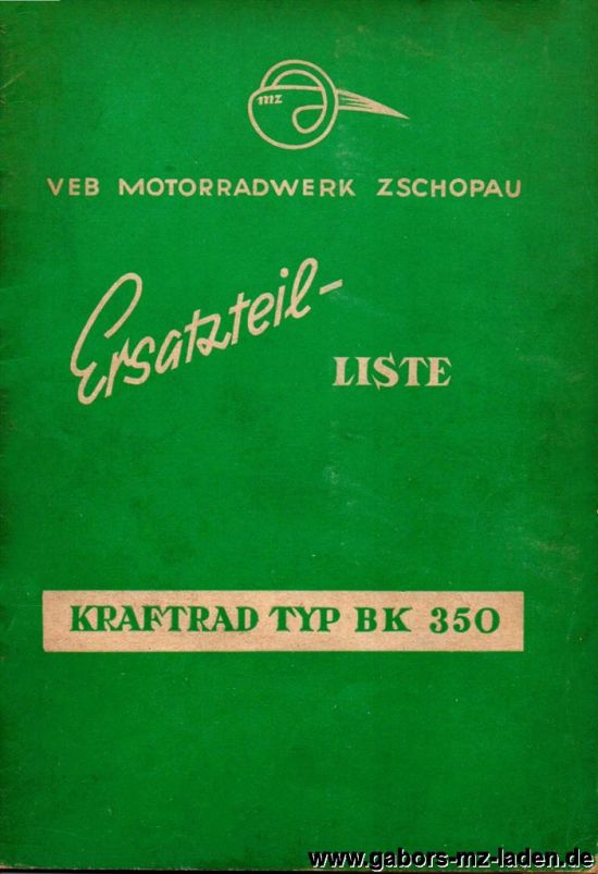 BK 350 - 15CV - catálogo 1955