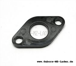 Insulating flange, plastic, black - Simson - 4,2 mm strong, inner ø 16 mm