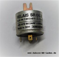 Signal relay SR66.2 12V20A with flat connector for W 311 / Trabant P50 / P 60 
