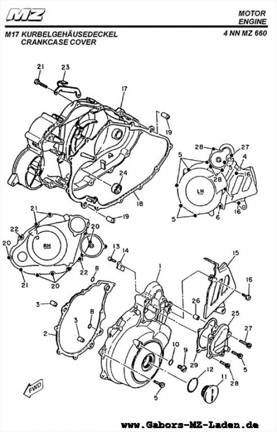 M17. Tapa de cárter