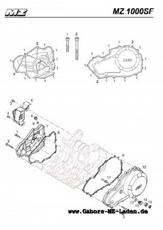 M02. Kurbelgehäusedeckel