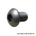 Button head screw with internal hex M6x8 A2 blacked chromed