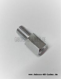 Adapter for mirror - internal M8 left hand thread and external M10 right hand thread