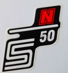 Schriftzug S50N rot (Aufkleber)
