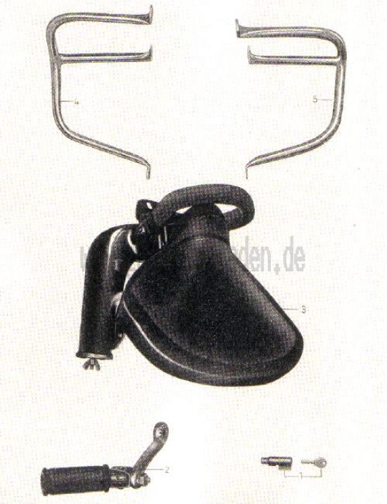 26. Soziussattel, Schutzbügel für Zylinder, Sicherheitsschloss