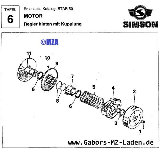 06. Regler hinten mit Kupplung