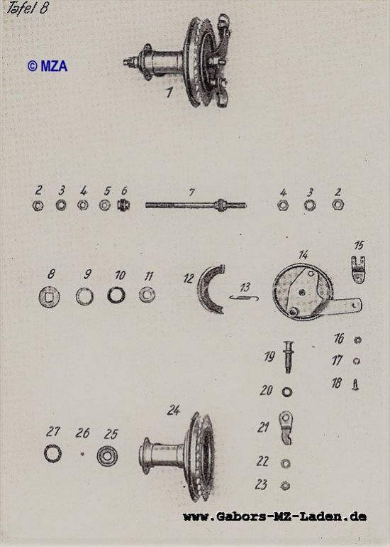 08. Buje de rueda trasera